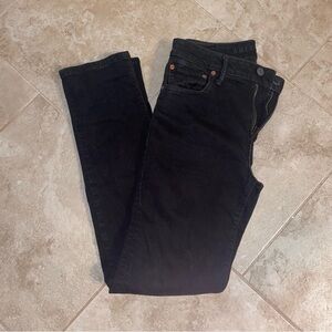American Eagle Outfitters Airflex+ Black Slim Straight Jeans